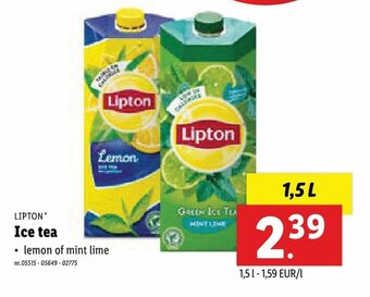 Lidl Ice tea aanbieding