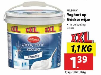 Lidl Yoghurt op griekse wijze aanbieding
