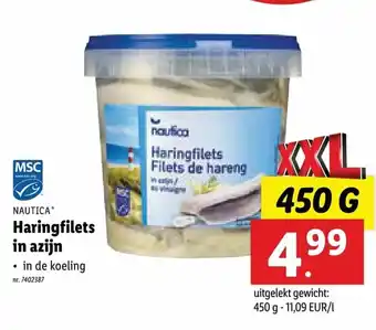Haringfilets in azijn 450g