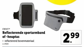 Reflecterende sportarmband of -heuptas