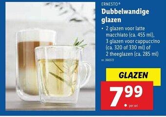 Lidl Dubbelwandige glazen aanbieding