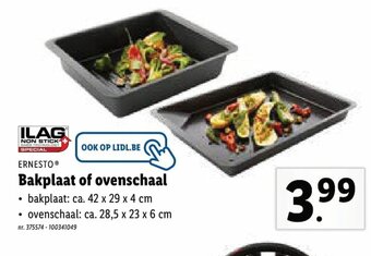 Bakplaat of ovenschaal