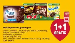 Delhaize Nestle Ontbijtgranen of Graanrepen aanbieding