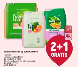 Delhaize Fuze Tea Bruisende Drank op Basis van Thee aanbieding