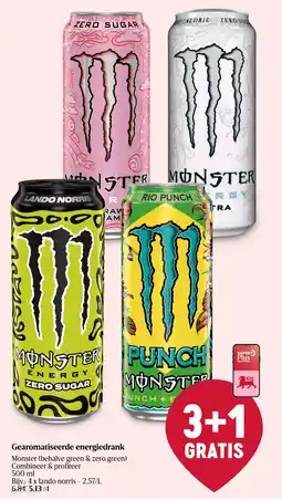 Delhaize Gearomatiseerde Energiedrank Monster aanbieding