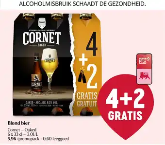 Delhaize Cornet Blond bier aanbieding