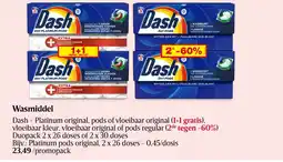 Delhaize Dash Wasmiddel aanbieding