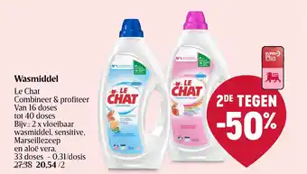 Delhaize Le Chat Wasmiddel aanbieding