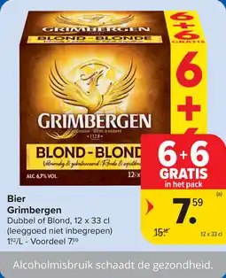 Carrefour Bier Grimbergen aanbieding