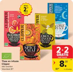 Carrefour Thee en Infusie Clipper aanbieding