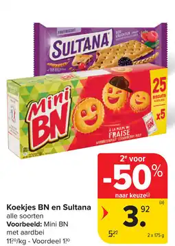 Carrefour Koekjes BN en Sultana aanbieding