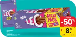 Carrefour Gamma Leo Milka Voorbeeld: Leo, 2 x 12 stuks aanbieding