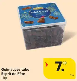 Carrefour Guimauves tubo Esprit de Fête aanbieding