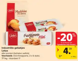Carrefour Industriële gebakjes Lotus aanbieding