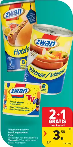 Carrefour Vleesconserven en bereide gerechten Zwan aanbieding