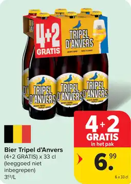 Carrefour Bier Tripel d'Anvers aanbieding