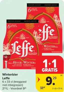 Carrefour Winterbier Leffe aanbieding