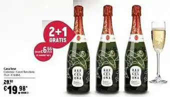 Delhaize Cava brut codorníu - cuvée barcelona aanbieding