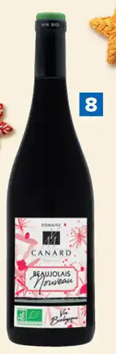 Carrefour Beaujolais Nouveau bio Domaine Canard aanbieding