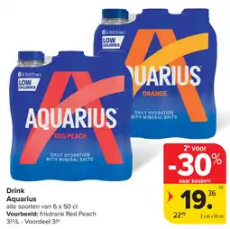 Carrefour Drink Aquarius aanbieding