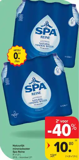 Carrefour Natuurlijk mineraalwater SPA Reine aanbieding