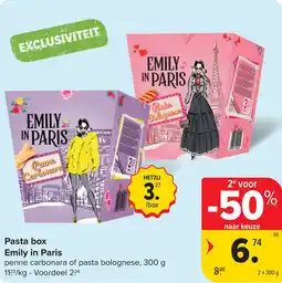 Carrefour Pasta box emily in paris aanbieding