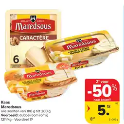 Carrefour Kaas Maredsous aanbieding