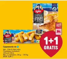 Delhaize Gepaneerde vis aanbieding