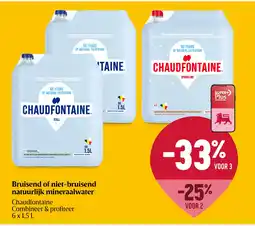Delhaize Bruisend of niet-bruisend natuurlijk mineraalwater aanbieding