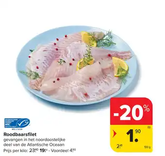 Carrefour Roodbaarsfilet aanbieding
