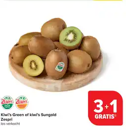 Carrefour Kiwi's green of kiwi's sungold zespri aanbieding