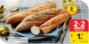 Carrefour Halve stokbroden aanbieding