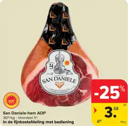 Carrefour San Daniele ham AOP aanbieding