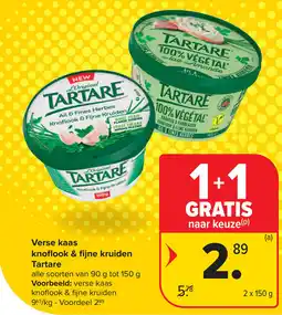 Carrefour Verse kaas knoflook & fijne kruiden aanbieding