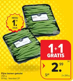 Carrefour Fijne bonen gekuist aanbieding