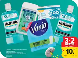 Carrefour Listerine Le Petit Marseillais Vania OB en Carefree aanbieding