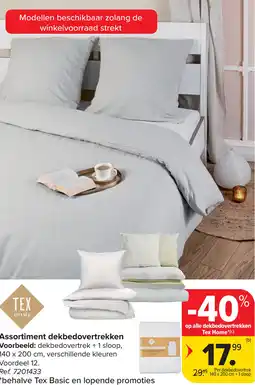 Carrefour Assortiment dekbedovertrekken aanbieding