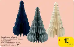 Carrefour Kerstboom origami aanbieding