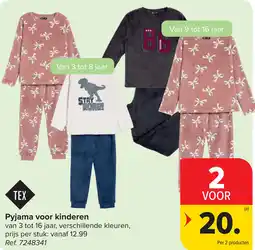 Carrefour Pyjama voor kinderen aanbieding