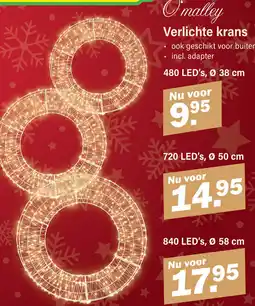 Van Cranenbroek Verlichte krans aanbieding