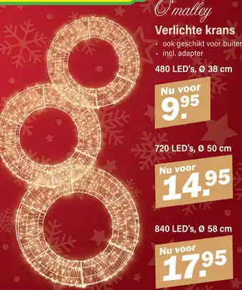 Van Cranenbroek Verlichte krans aanbieding