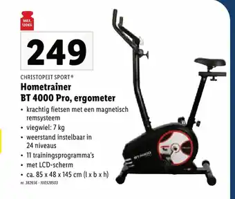 Lidl Christopeit sport Hometrainer BT 4000 Pro, ergometer 7 kg aanbieding