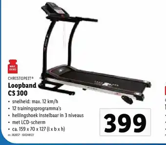 Christopeit Loopband CS 300 159 x 70 x 127