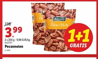 Lidl Alesto Pecannoten 2 x 200 g aanbieding