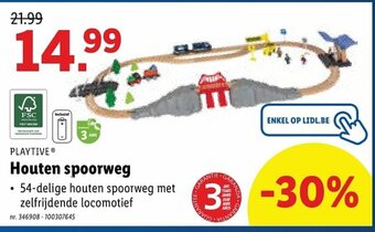 Lidl Playtive Houten spoorweg aanbieding
