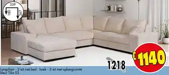 Budget Meubelen Longchair aanbieding