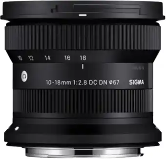 Coolblue Sigma 10-18 mm f/2.8 DC DN Contemporary Canon RF aanbieding