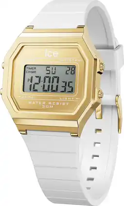 Decathlon Ice Watch Digitaal Horloge Wit/Goudkleurig 022049 aanbieding