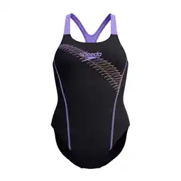 Decathlon Dames zwempak uit 1 stuk Speedo Eco Medley Logo Medialist 1P aanbieding