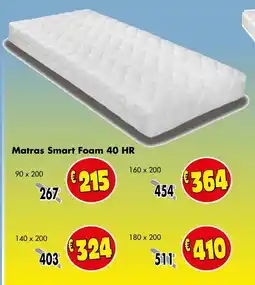 Budget Meubelen Matras Smart Foam 40 HR aanbieding